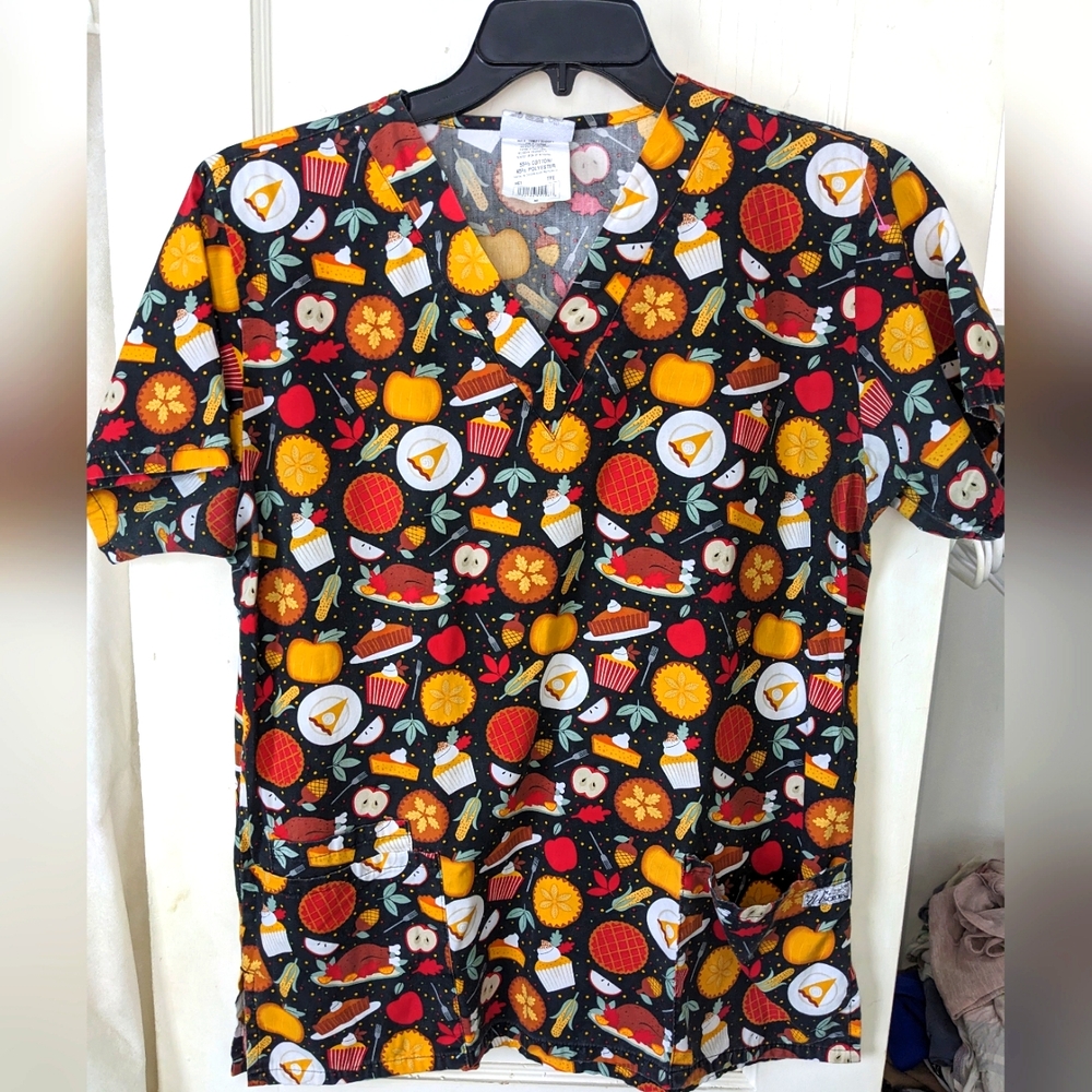 UA Scrubs Thanksgiving Themed Women's Top